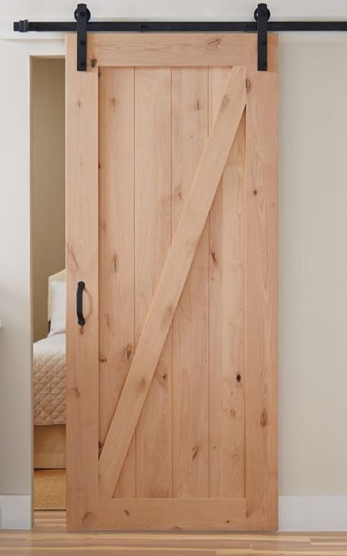 wooden sliding barn door